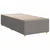 vidaXL Postelja boxspring z vzmetnico Taupe 80 x 200 cm Blago