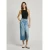 Pepe Jeans za ženske. PL901207 Midi krilo iz modrega neraztegljivega jeansa (S), Modra, Priložnostno, Bombaž, Džins, Trajnost