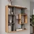 Hanah Home polica za knjige Yegane, 70,9 cm, atlantski bor / antracit