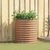Vidaxl Dvignjena gredica Rjava 80 x 80 x 81 cm Jeklo