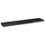 Plutajuće zidne police 4 kom crne 120 x 23,5 x 3,8 cm MDF