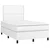 vidaXL Box spring postelja z vzmetnico bel 120x200 cm umetno usnje
