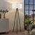 OPVIQ AYD 2984 Podna lampa, Drvena, E27, Bela