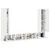 Set TV komoda 8 pcs Bijelo Konstruirano drvo