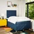 Vidaxl Box spring postelja z vzmetnico moder 120x200 cm blago