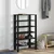 Stalak za cipele crni 61x32x105 cm od konstruiranog drva