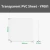 Bambu Lab 0,3 mm Transparent PVC Sheet - 1 k.
