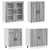 Kuhinjska jedinica PORTO 4 pcs Siva Sonoma Konstruirano drvo