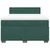 Vidaxl Box spring postelja z vzmetnico temno zelena 140x200 cm žamet