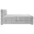 Boxspring Krevet Brisbane 140/200 cm , sivo-bela