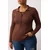Trendyol Curve Ženska bluza Tbbaw26Af00001, Braon