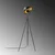 Aberto Design Podna lampa Mixed-11516-US, 62 x 45 x 160 cm E27, 40W, Crna