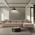 Atelier del Sofa Ugaona garnitura Sora Cappucino