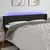 Vidaxl LED posteljno vzglavje črno 183x16x78/88 cm blago