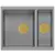 granitni umivalnik Logan 150 Grey Metallic