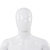Muška lutka za izlog sa staklenim postoljem, bijela, 185 cm