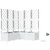 Vrtna saksija 5 pcs Bijeli 120 x 120 x 142 cm Plastika