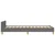 Vidaxl Posteljni okvir brez vzmetnice temno siv 100x200 cm blago