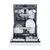 HAIER Washlens PLUS i SLIDING XS 6B0S3FSB Ugradna mašina za pranje sudova, 16 kompleta, 11 programa, bela