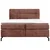 Esposa BOXSPRING POSTELJA 160 cm  x 200 cm , tekstil rdečerjava