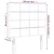 Vidaxl LED posteljno vzglavje temno rjavo 100x5x118/128 cm blago