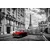 Fototapeta rdeč retro avtomobil v Parizu - 245x165