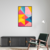 Canvas Slika na platnu Zapanjujući mozaik III, 80x120 cm, Sa ramom, Crna