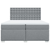 vidaXL Box spring postelja z vzmetnico svetlo siva 200x200 cm blago