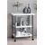 Hanah Home višenamenska polica Dh Cuddy, 60 cm, bela