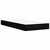 Postelja boxspring z vzmetnico Črna 90 x 200 cm Blago