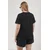 Trendyol Curve Ženska majica Tbbss25Bf00077, Crna