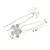 Ukosnica Rhinestone Flower KP1568