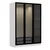 Hanah home Ormar Kale 135x190x52cm Belo-Crni