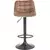 Barska stolica 106x43 cm antracit/braon