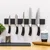 Magnetic knife rack, 45 cm, black - Grunwerg