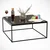 Hanah Home Klub sto Poly, 75x43x75 cm, Crni
