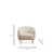 Atelier del Sofa Fotelja Eses 82x82x70cm Krem