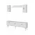 Hanah Home TV komoda Demet, bela