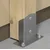 shumee Podstavek za drog 102x150x2,5 mm pocinkan cink