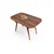 Hanah Home Sofya trpezarijski sto 126 × 75 × 75 cm, orah