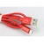 Xwave Kabl USB2.0 na Micro USB 2M,2A,aluminium,upleteni,crveni