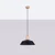 Sollux SL.1322 - Luster na sajli FANO 1xE27/15W/230V prečnik 34 cm crna
