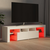 TV ormarić s LED svjetlima bijeli 140 x 36,5 x 40 cm