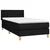 Vidaxl Box spring postelja z vzmetnico črna 90x200 cm blago