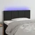 Vidaxl LED posteljno vzglavje črno 80x5x78/88 cm žamet