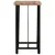 Barski stol 55 x 55 x 107 cm masivno obnovljeno drvo i željezo