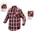 slomart NEO TOOLS Flanelna srajca rdeče-črno-bele karirane, XL