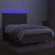 Vidaxl Box spring postelja z vzmetnico LED taupe 140x200 cm blago