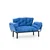 Atelier del Sofa Dvosed na razvlačenje Nitta 155x85x70cm Plavi