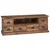 TV stalak s ladicama Prirodna 110 x 30 x 40 cm Čvrsto teak drvo